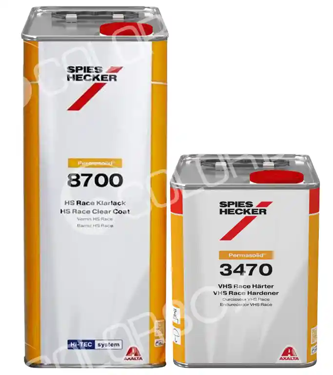 SPIES HECKER KIT_8700 Spies Hecker 8700 Clear Coat 5L + 3470 Hardener 2.5L Kit
