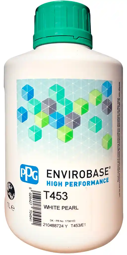 PPG T453 White Pearl 1L Envirobase High Performance 
