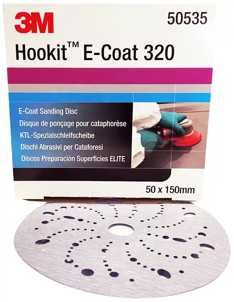 3M 50535 P320 cataphoresis 50 Hookit sanding discs