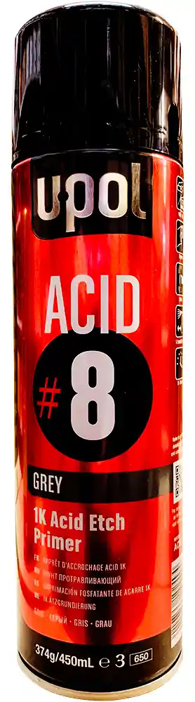 U-POL ACID/AL Aérosol apprêt d'accrochage - couleur gris 450ML