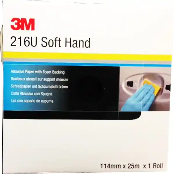 3M 50336 P360 pre-cut abrasive foam roller 216U 114mmx25m