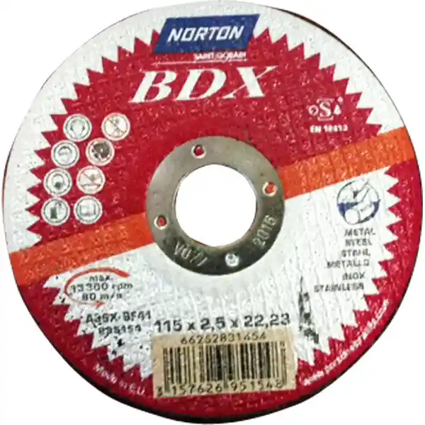 NORTON 31454 Diam 115mm 25 meules à tronçonner 