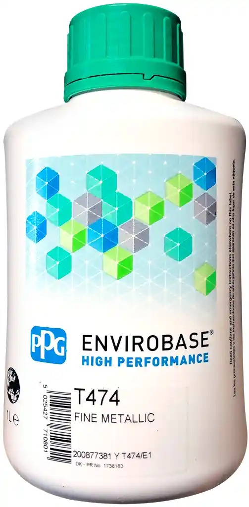 PPG T474 Fine Metallic 1L Envirobase High Performance 