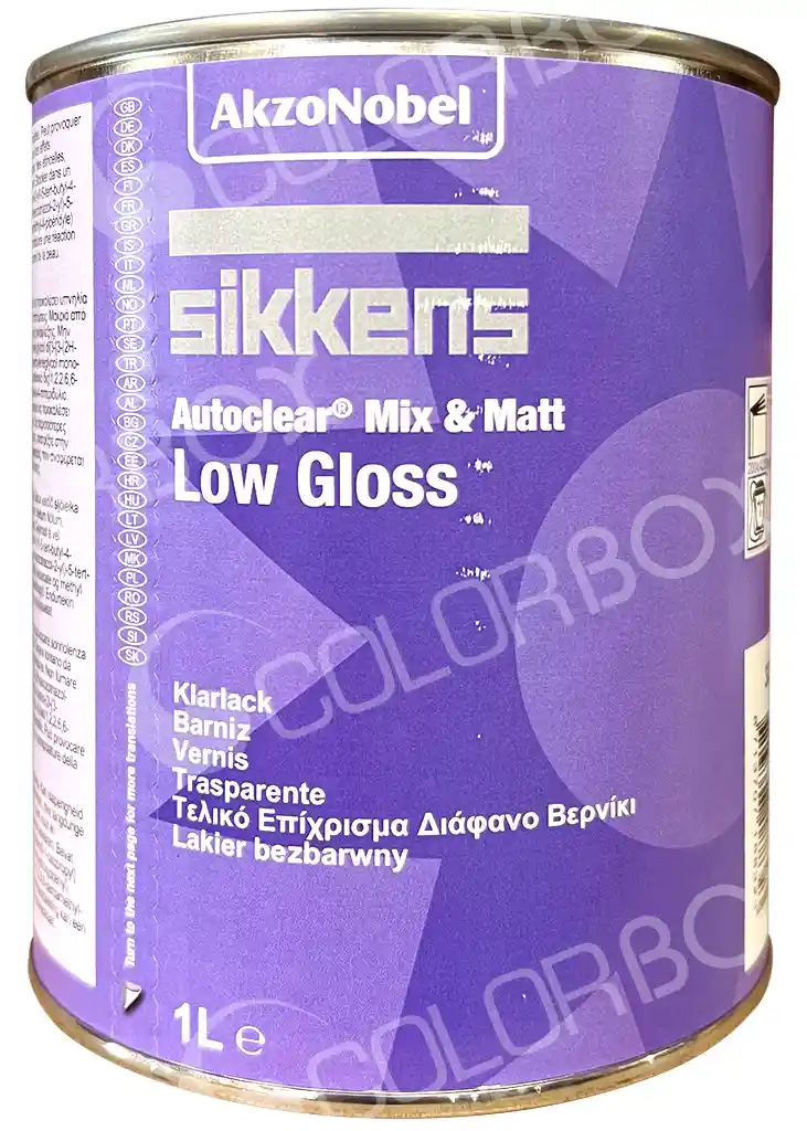 SIKKENS 523766 Autoclear mix & matt low gloss clearcoat 1L