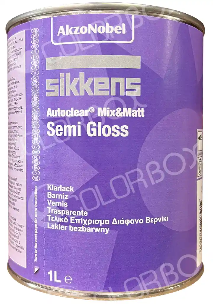 SIKKENS 523772 Autoclear mix & matt semi gloss clearcoat 1L
