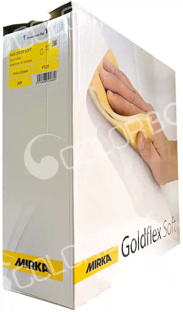 MIRKA 2912707032 P320 rouleau abrasif sur mousse GOLDFLEX SOFT pré-découpé