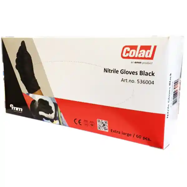 COLAD 536004 Taille XL - 60 gants en nitrile noir