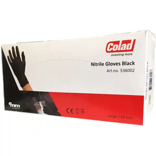 COLAD 536002 Taille L - 60 gants en nitrile noir