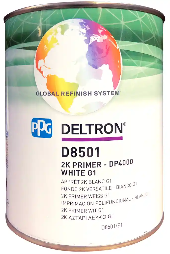 PPG D8501 Blanc G1- DP4000 Apprêt mouillé sur mouillé acrylique 2K 1L
