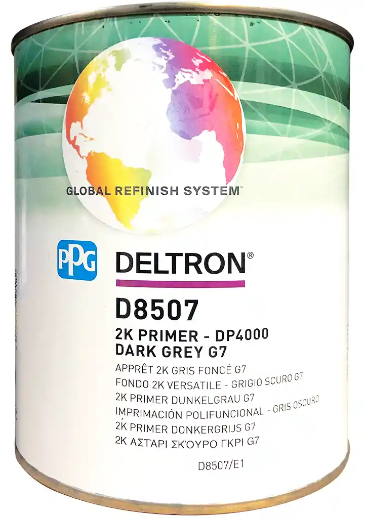 PPG D8507 Dark grey G7- DP4000 2K 1L acrylic self-levelling primer