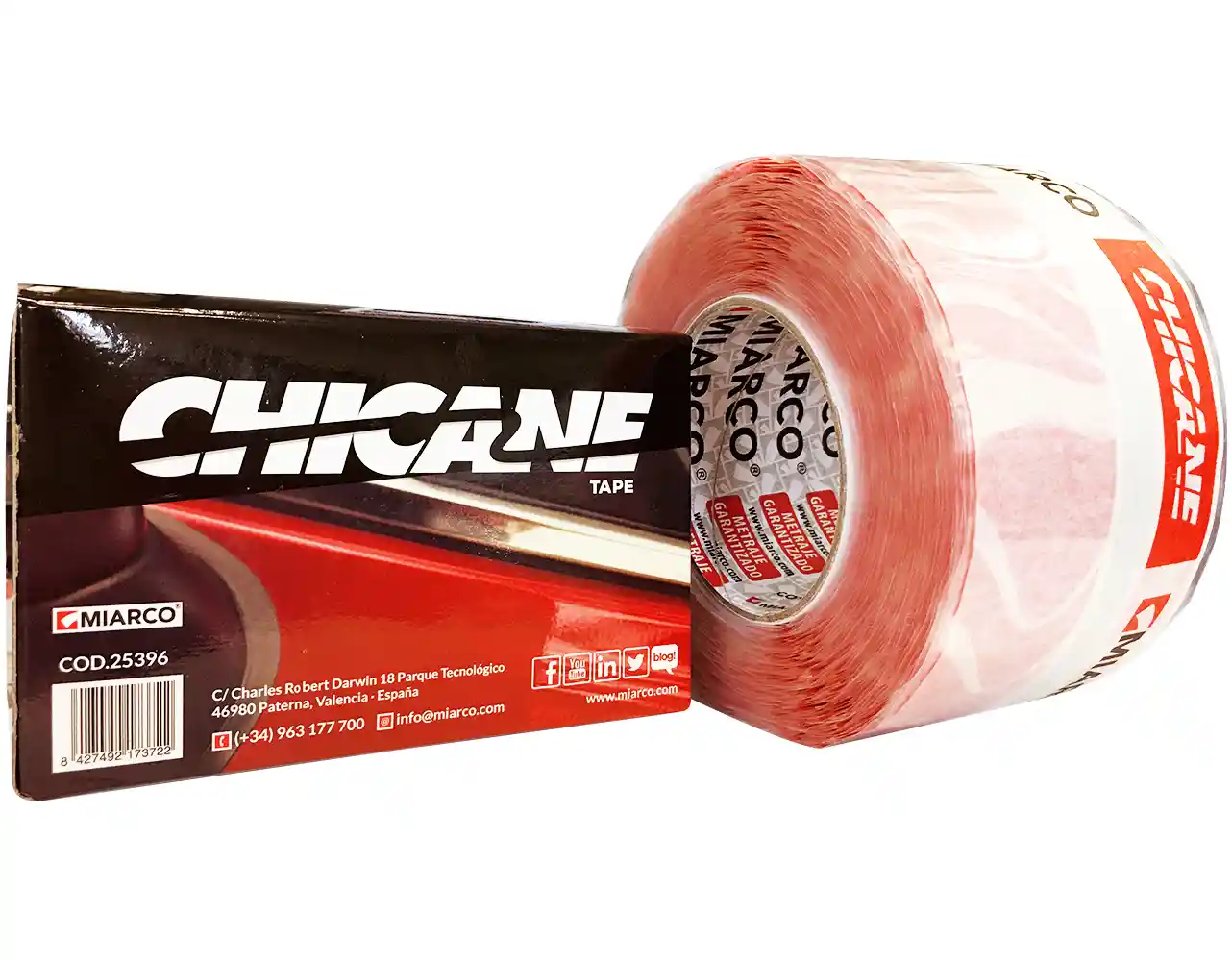 MIARCO CHICANETAPE Ruban de masquage pour joints de portières 75mmx20m