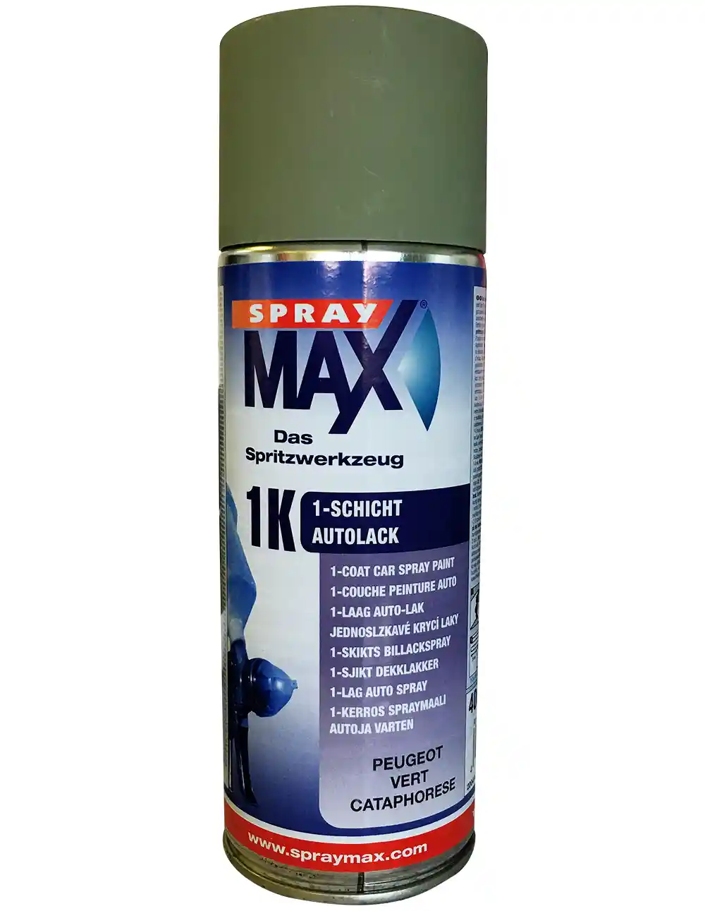SPRAY MAX 680176 Aérosol 1K Peugeot vert cataphorèse 400ml