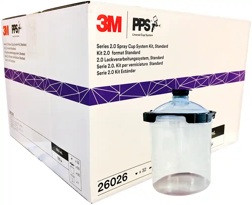 3M 26026 650ml 125µ PPS 2.0 50 disposable bags