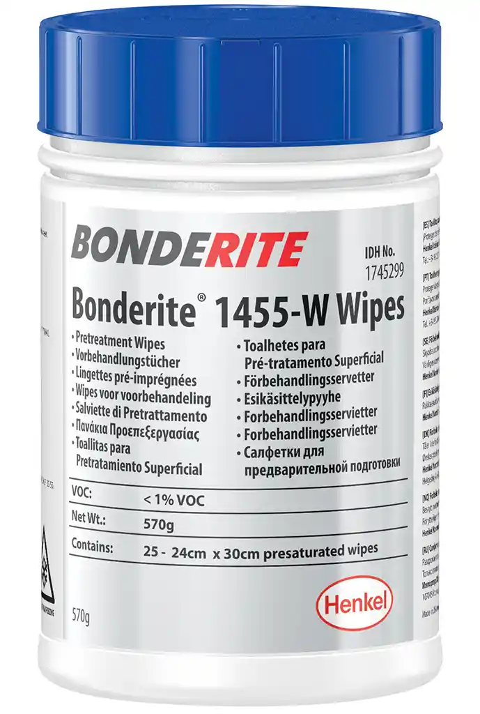 BONDERITE M-NT1455W WIPES anti-corrosion protection for all metals - 50 wipes