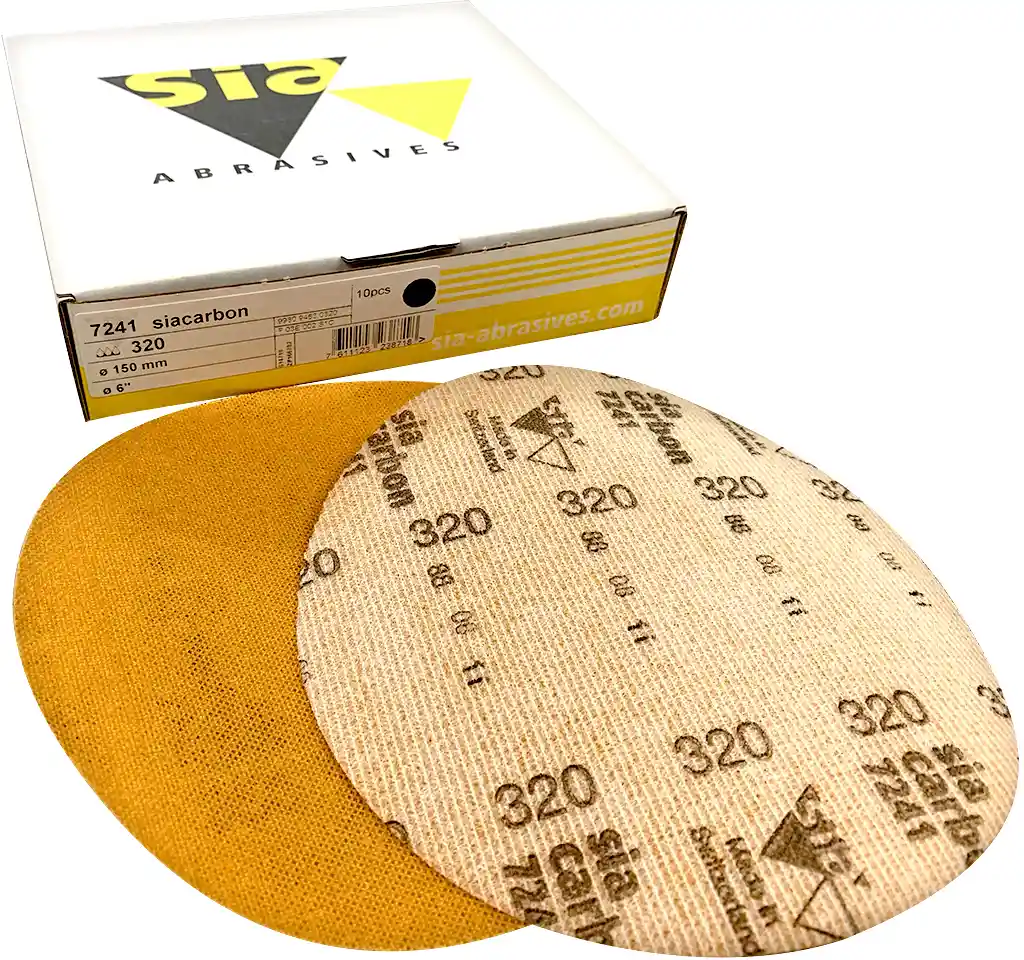 SIA ABRASIVES 9980.9463.0320 P320 cataphorèse 10 disques sans alésage SIACARBON 