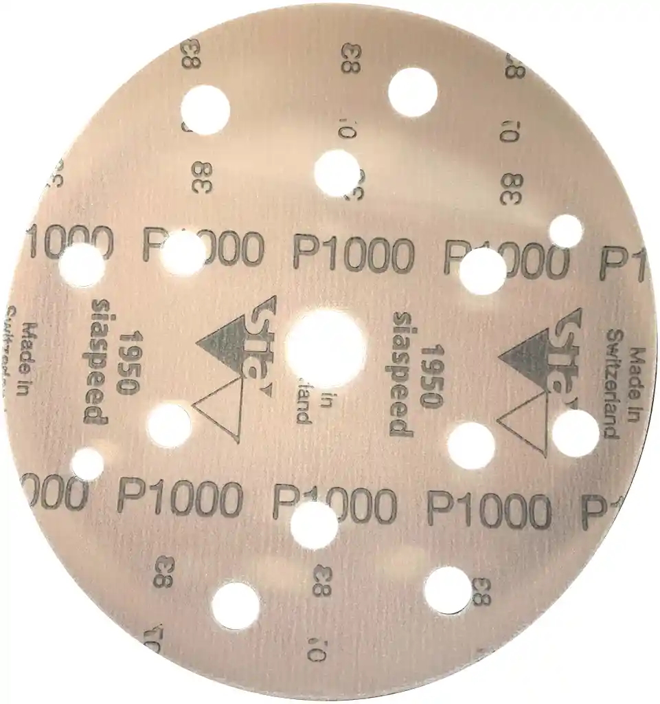 SIA ABRASIVES 7546.2948.1000 P1000 diam 150mm 50 disques SIA SPEED support film 15 trous