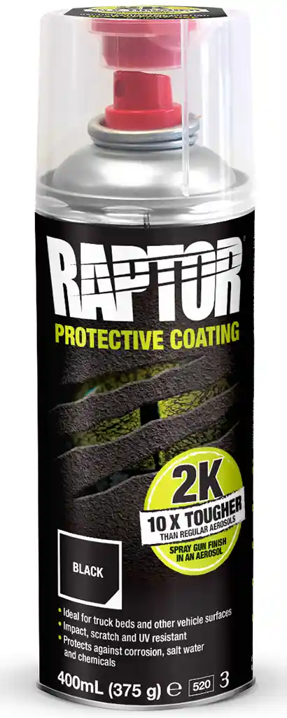 RAPTOR RLB/AL 2k raptor black aerosol 400ml
