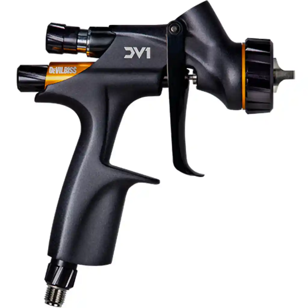 DEVILBISS DV1-C-000-13-C1+ Pistolet HVLP Plus buse 1.3mm DV1 pour VERNIS + godet rigide