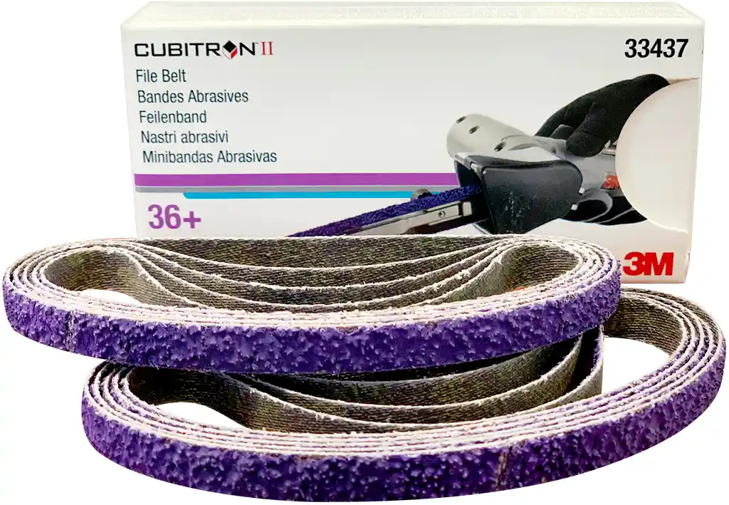 3M 33437 P36+ 10 bandes abrasives 10mm x 330mm Cubitron II  