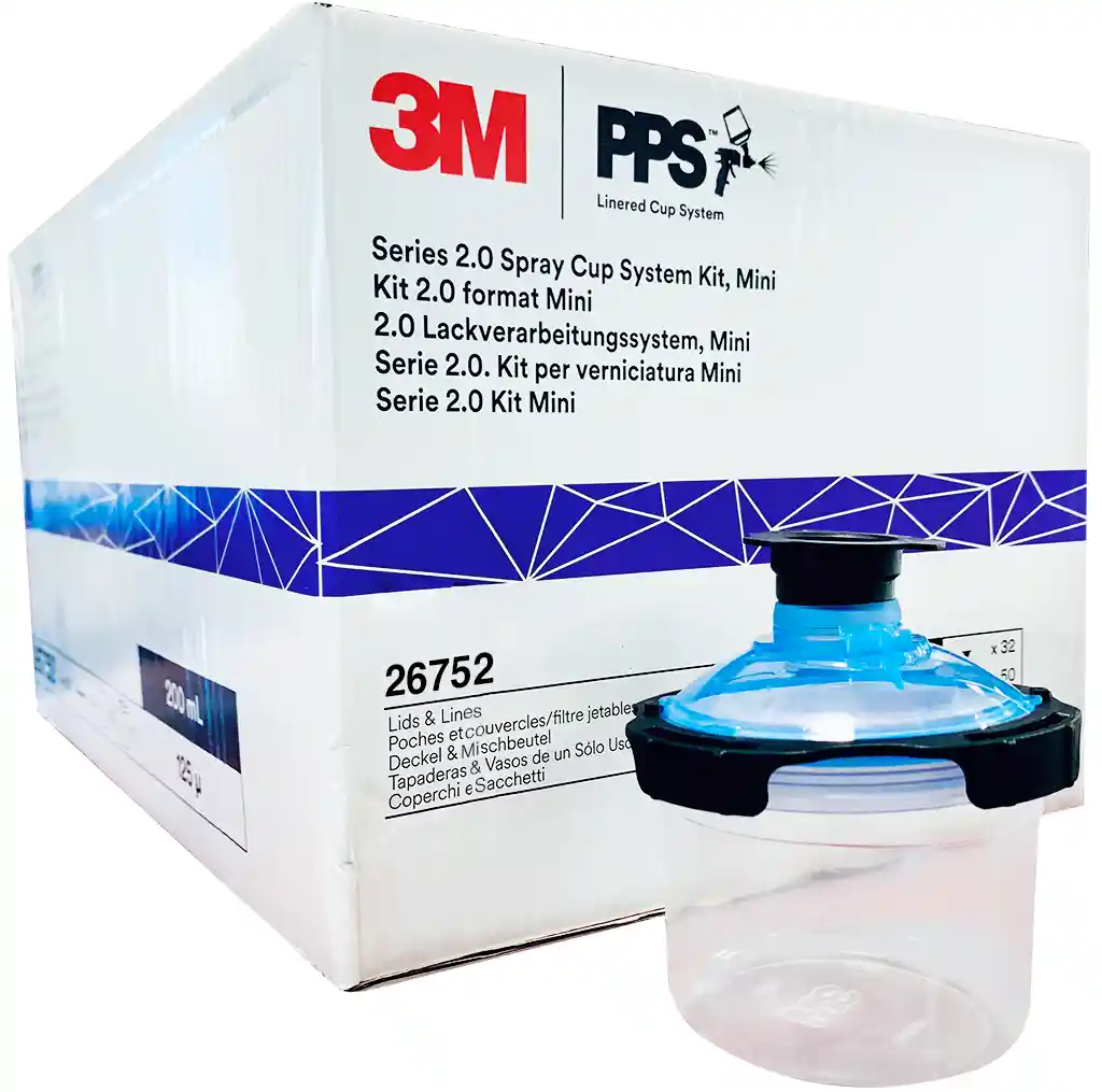 3M 26752 200ml 125µ PPS 2.0 50 disposable bags