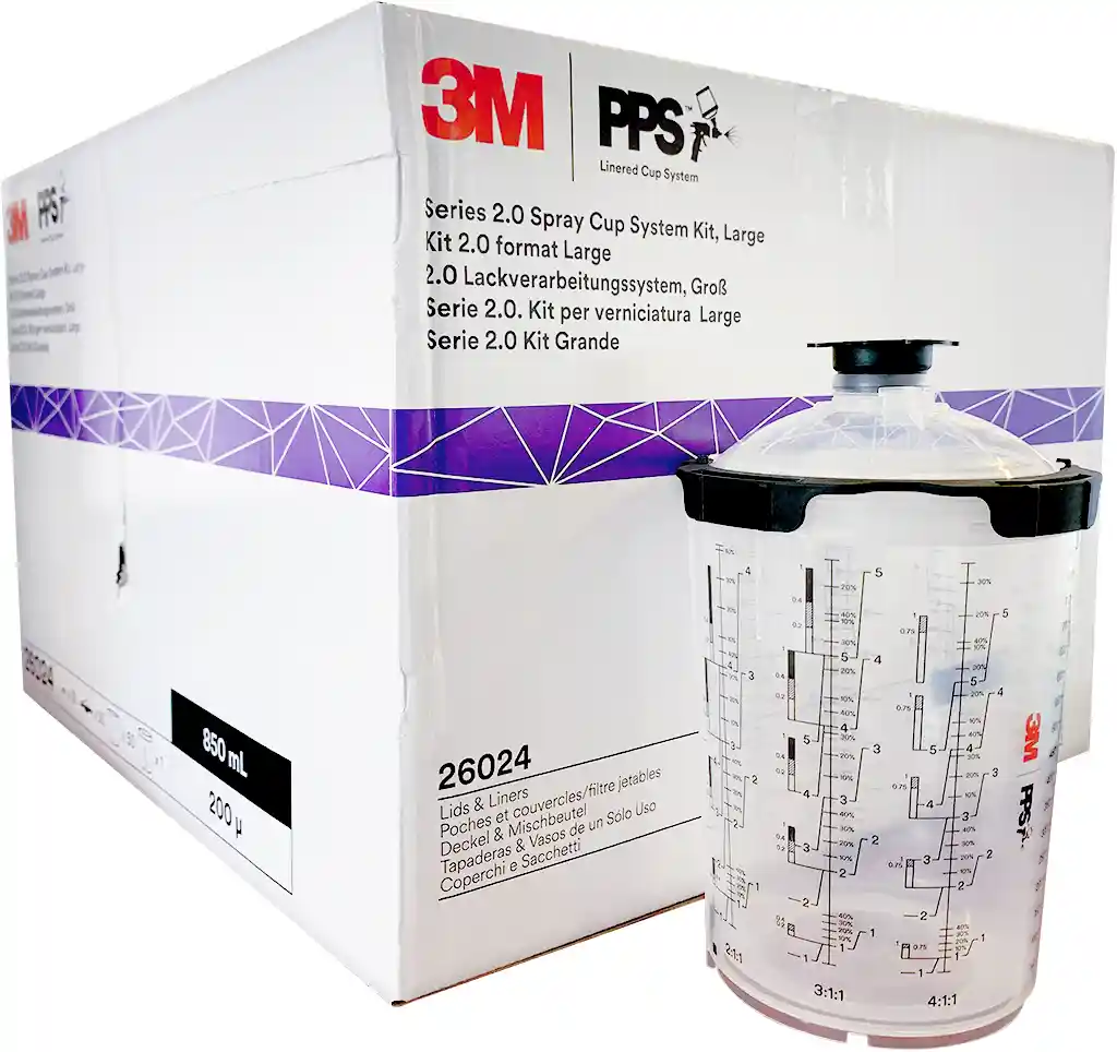 3M 26024 850ml 200µ PPS 2.0 50 disposable bags