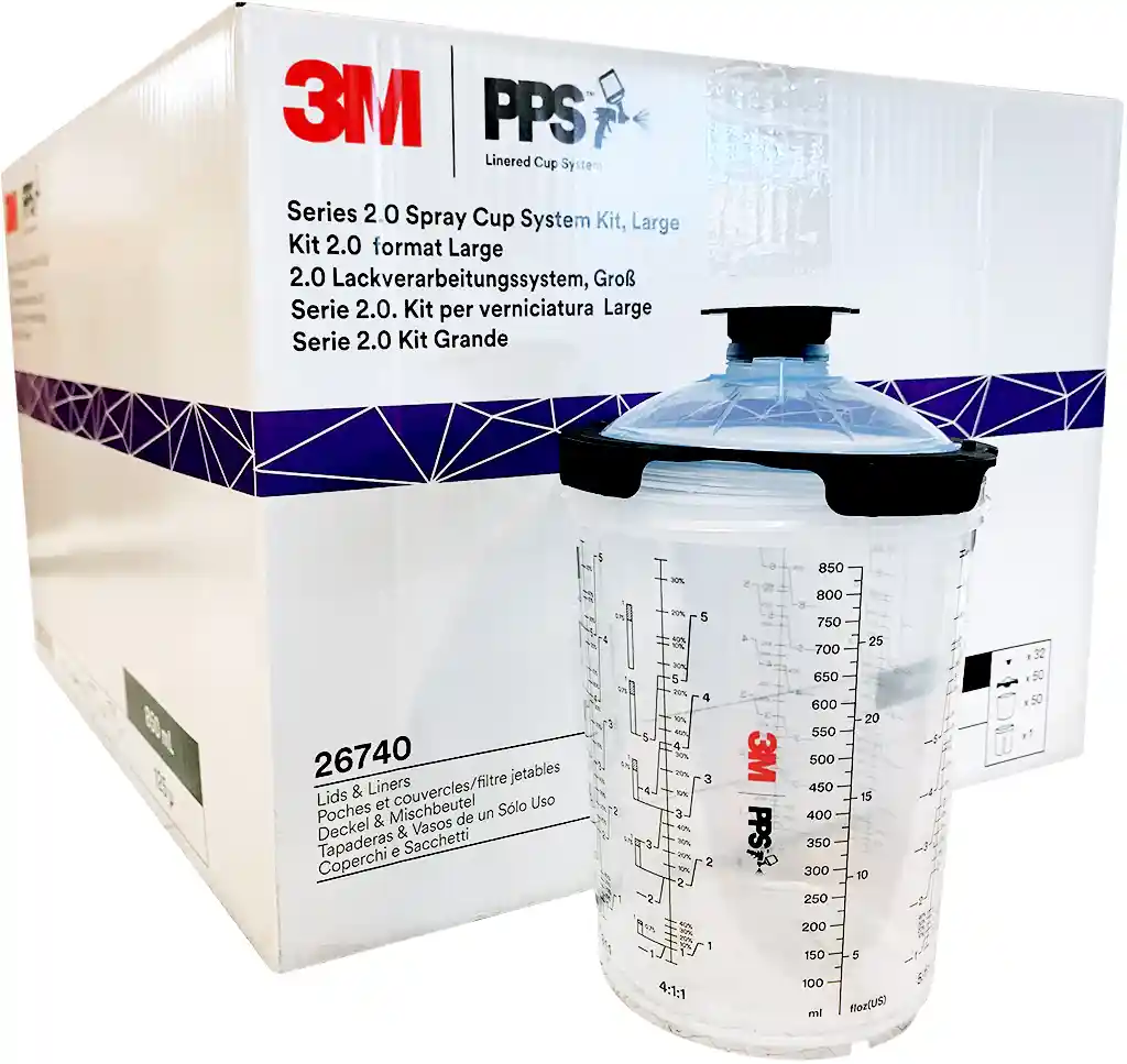 3M 26740 850ml 125µ PPS 2.0 50 disposable bags