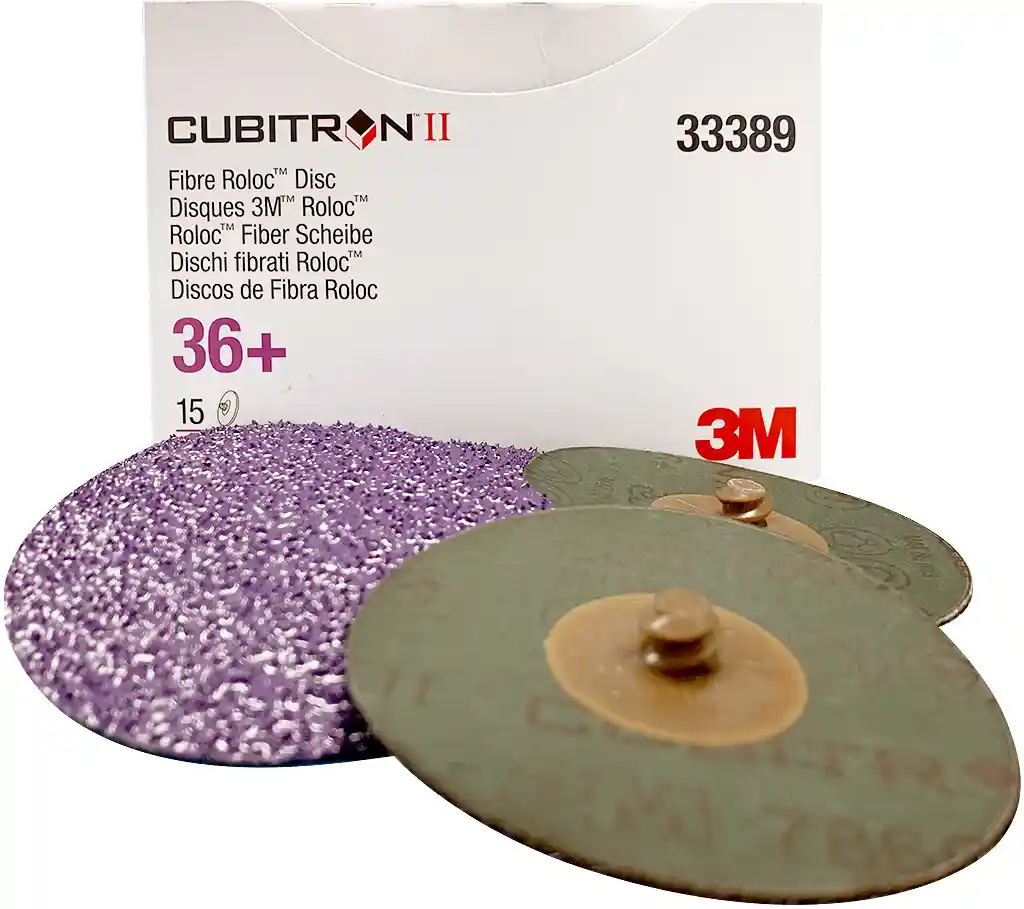 3M 33389 G36+ diam 75mm 15 disques Roloc violets Cubitron II