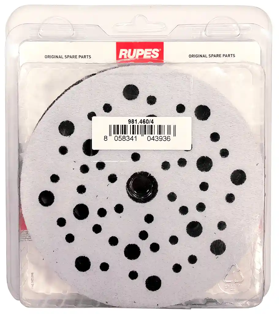 RUPES 981.4604 4 interfaces multi trous auto-agrippants pour ponceuse RH356A - épaisseur 10mm