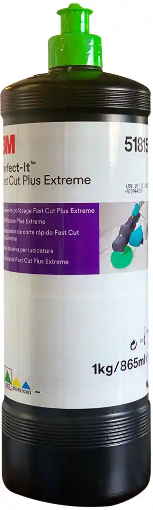 3M 51815 Liquide à polir fast cut plus extreme - bouchon vert 865ML
