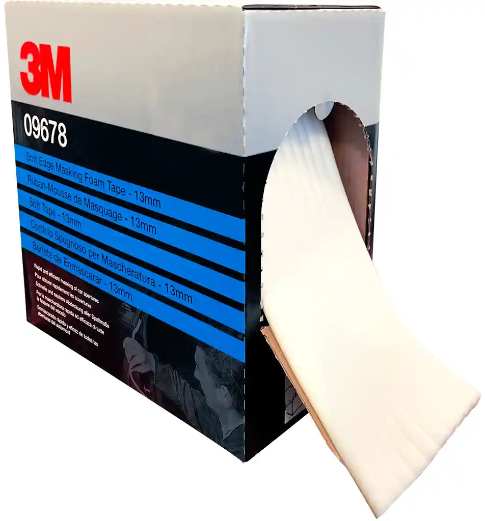 3M 09678 Ruban mousse de masquage portières av/ar & trappe carburant 13mmx50m