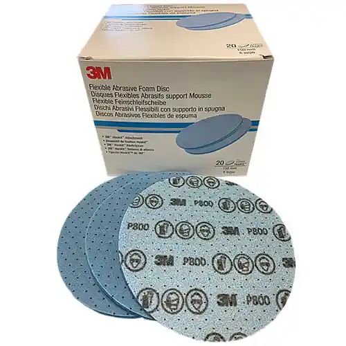 3M 33540 P800 diam 150mm 20 Disques abrasifs flexibles support mousse 