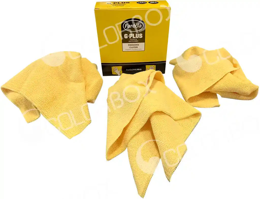 FARECLA FC-3 3 chifffons microfibres jaunes 40X40cm