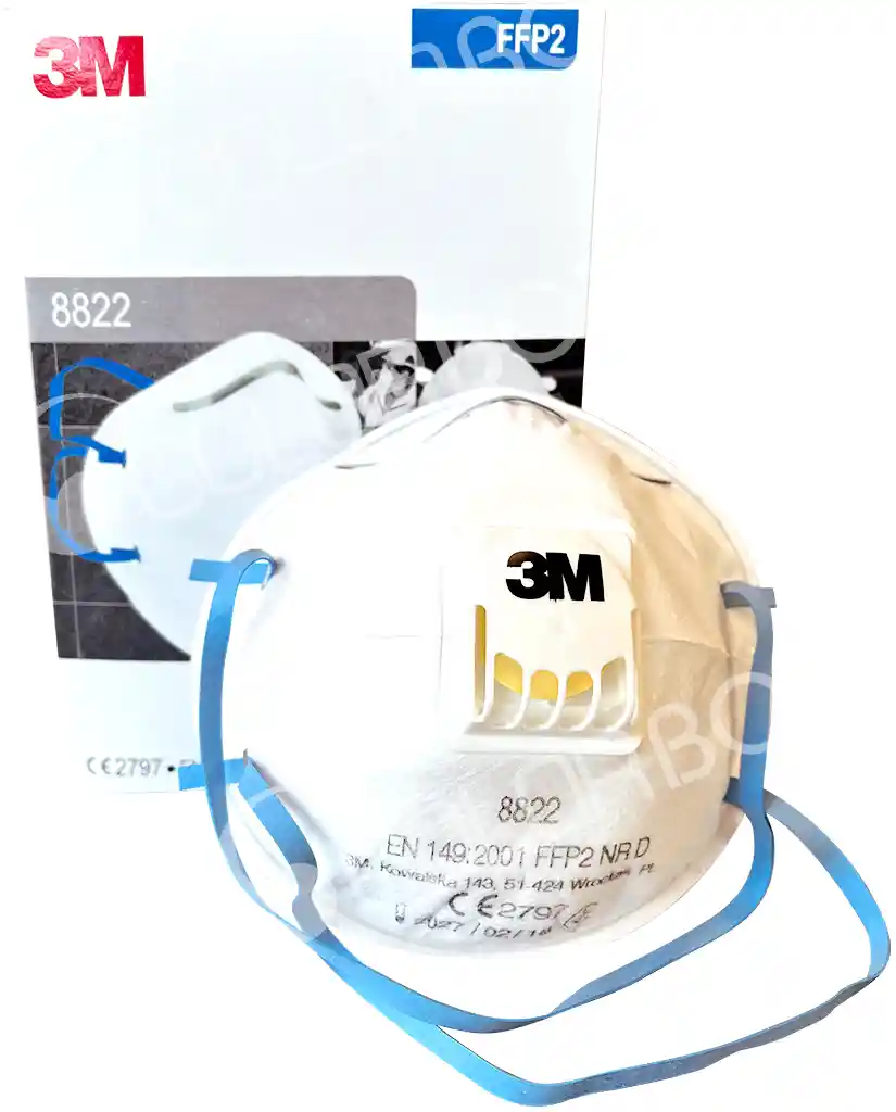 3M K8822 Dust protection - 10 FFP2 full face masks with valve