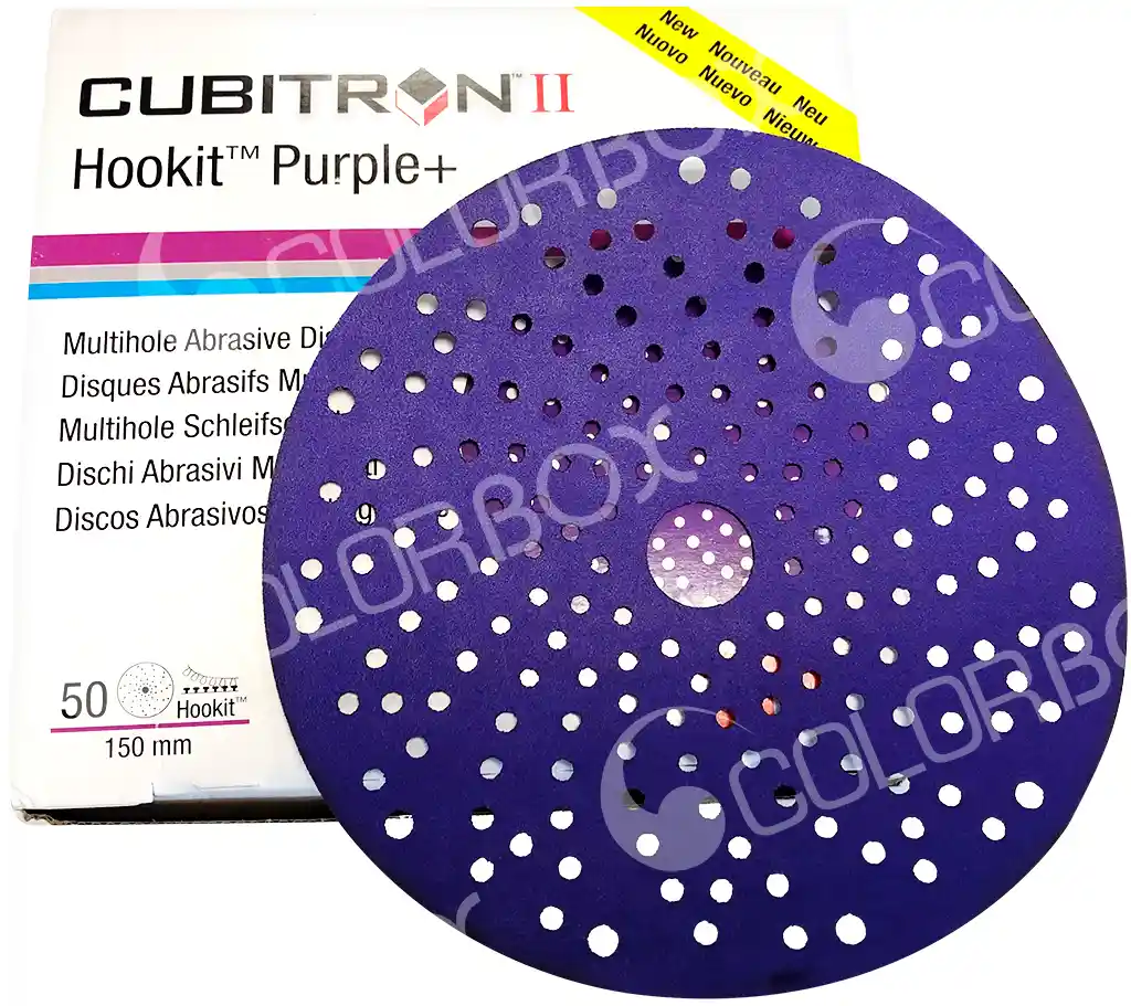 3M 51424 P240 diam 150mm 50 disques Hookit Purple+ multitrous