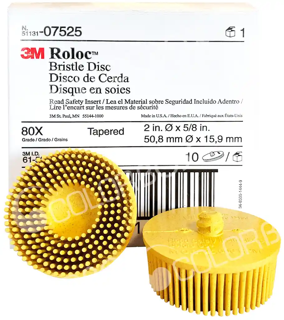 3M 07525 P50 diam 50mm 10 yellow resin stripping discs RD-ZB 
