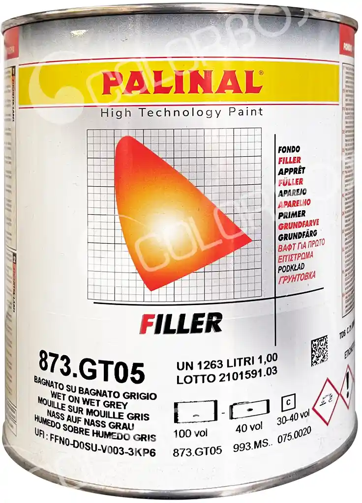 PALINAL 873GT051 Gris -Apprêt mouillé sur mouillé 1L