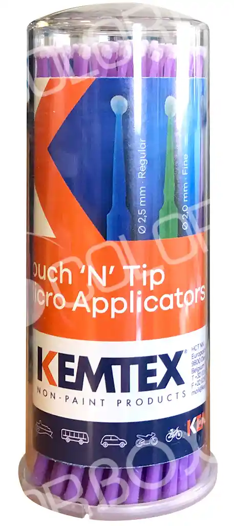 KEMTEX 13.13050-30 Diam 1.5mm -100 pinceaux retouche jetables violets