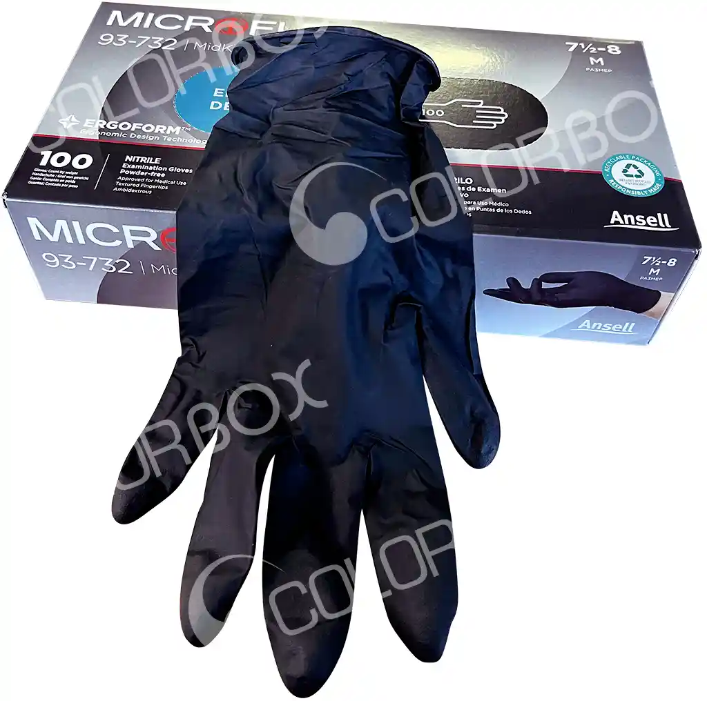 KEMTEX 11.44N01-M Taille M - 100 gants en nitrile noir