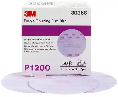 3M 30368 P1200 diam 75m 50 disques abrasifs de finition support film