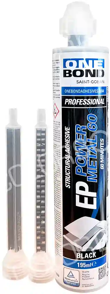 ONE BOND POWER_METAL_60 Epoxy glue for metal in 60 minutes - 195ml cartridge