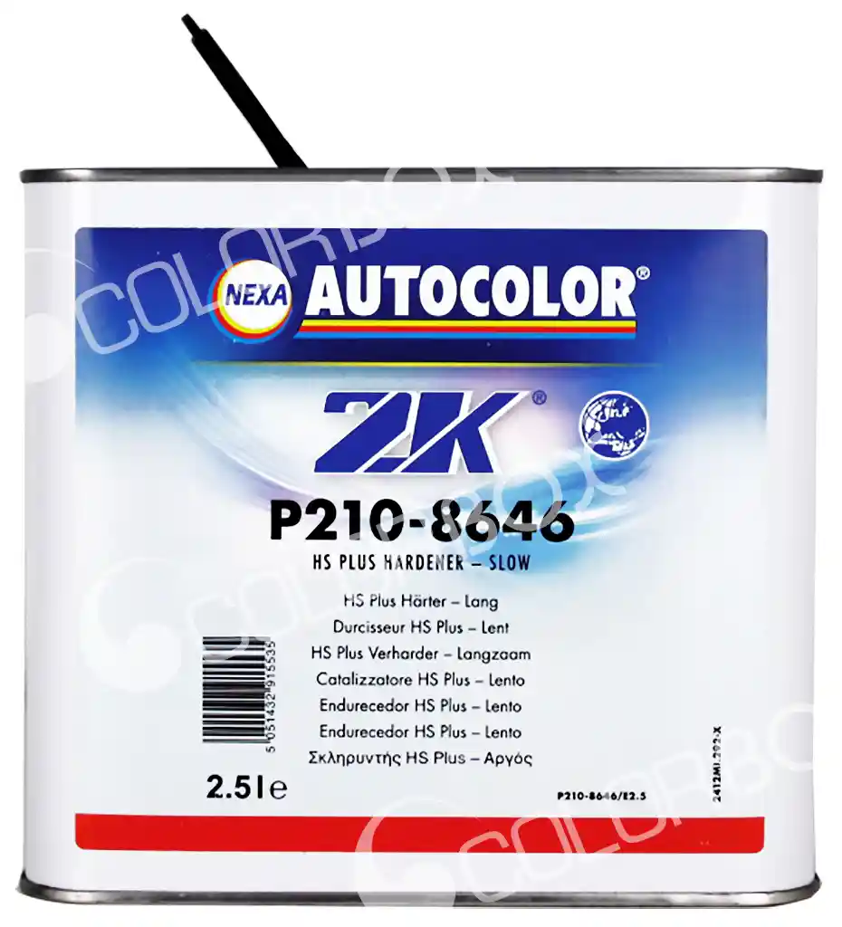 AUTOCOLOR P210-8646 Durcisseur lent 2.5L pour vernis HS P190-6570 