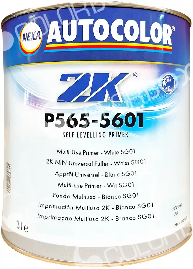 AUTOCOLOR P565-5601 Blanc SG01 apprêt garnissant HS 1L
