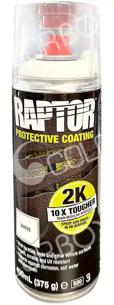 RAPTOR RLW/AL 2k raptor white 400ml spray