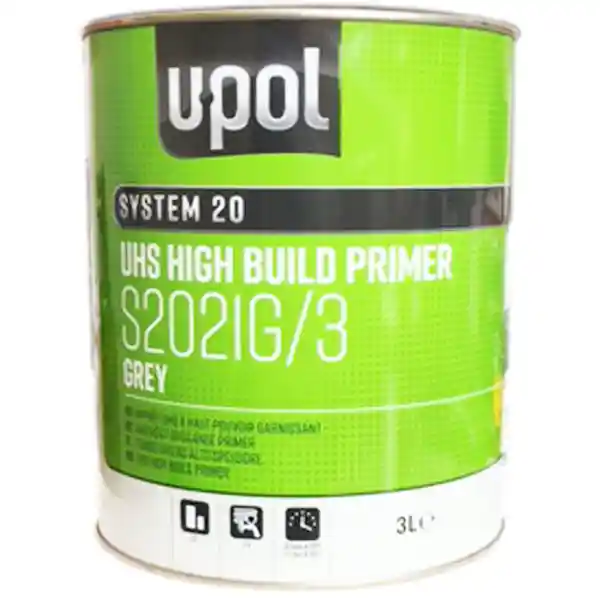 U-POL S2021G/3 5:1 quick-drying grey primer filler 3L