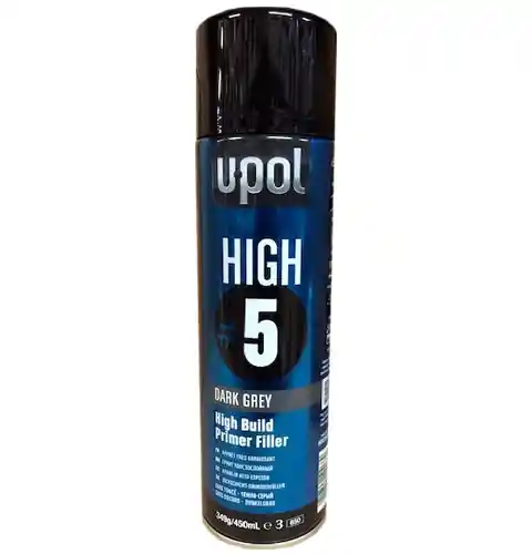 U-POL HIGHDG/AL Dark grey primer filler spray 450ML