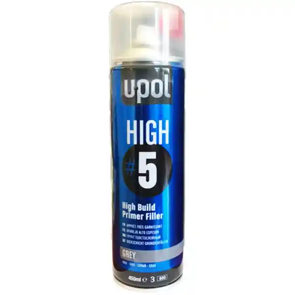 U-POL HIGHG/AL Grey primer filler spray 450ML