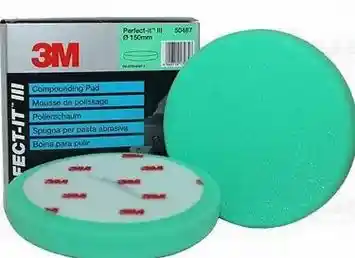 3M 50487 Diam 150mm 2 mousses de polissage verte