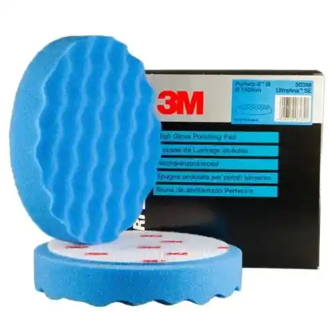 3M 50388 Diam 150mm 2 mousses alvéolées bleues 