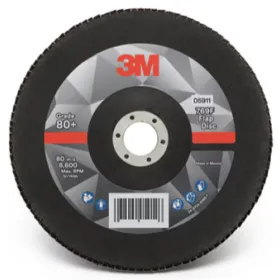 3M AB01234 P80+115 x 22.23mm - 10 disques bombés à lamelles 769F