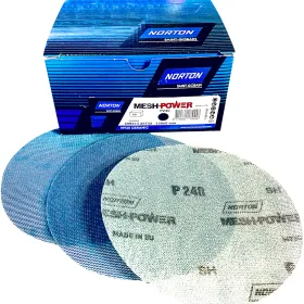 NORTON MESH_POWER240 P240 diam 150mm 50 disques céramique aspiration poussière extra !